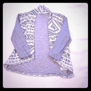 Tribal pattern cardigan